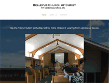 Tablet Screenshot of bellevuechurchofchrist.net